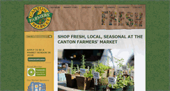 Desktop Screenshot of cantonfarmersmarket.com